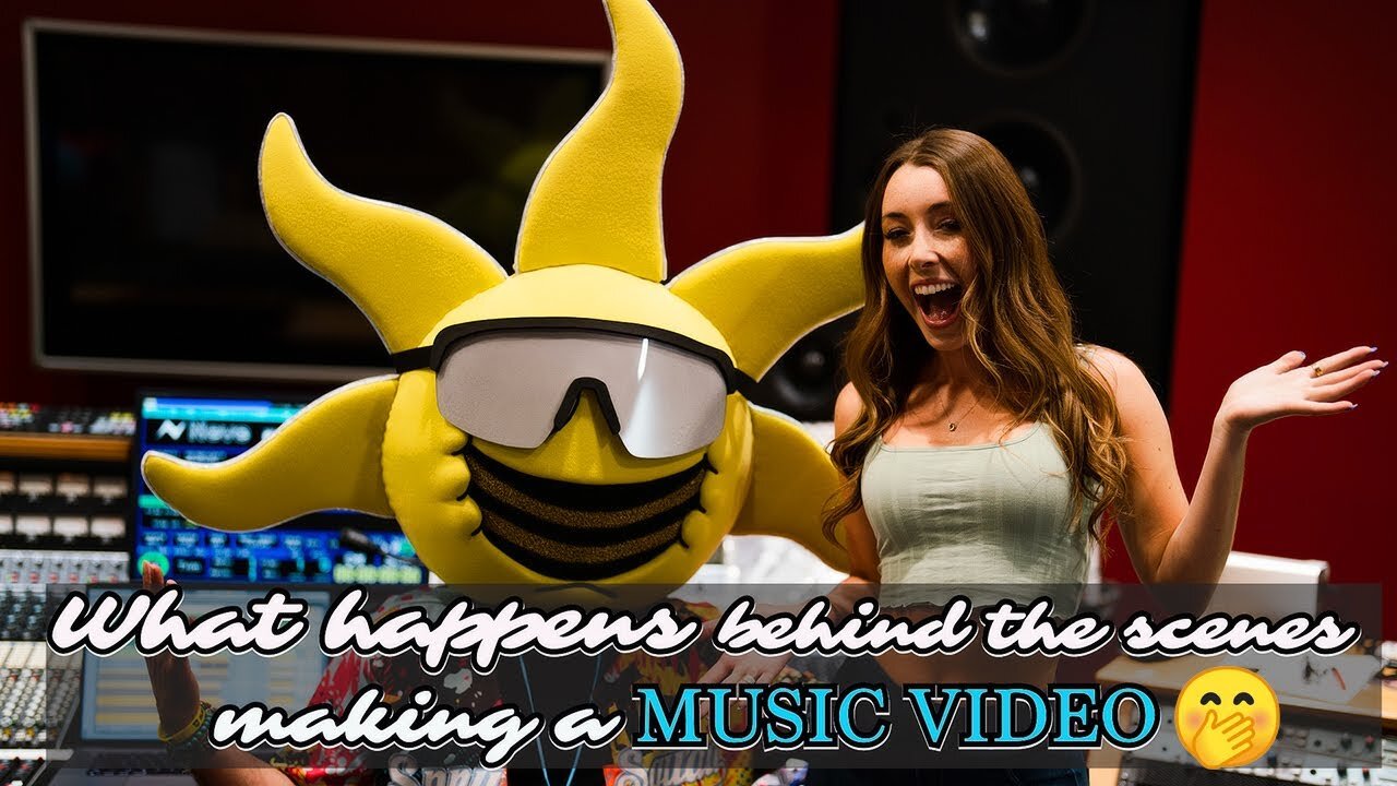 What happens behind the scenes making a MUSIC VIDEO!