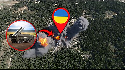 Russian Iskander Missile Blows Up Ukrainian Frontline Positions