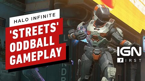 Halo Infinite Multiplayer - 'Streets' Gameplay - Oddball - IGN First