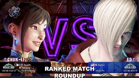 Kuya Kalbo SF6 Ranked Roundup. Chun Li Master Rank [Hori Fight Stick]