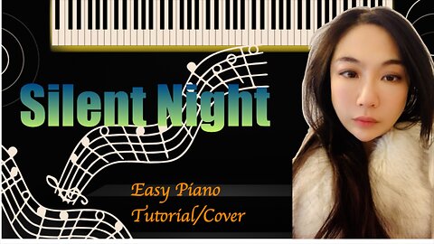 Silent Night PIANO Easy Slow Short Tutorial