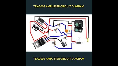 How can one design a basic amplifier circuit utilizing the TDA2003