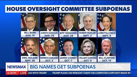 JAMES COMER: BIG NAMES GET SUBPOENAS