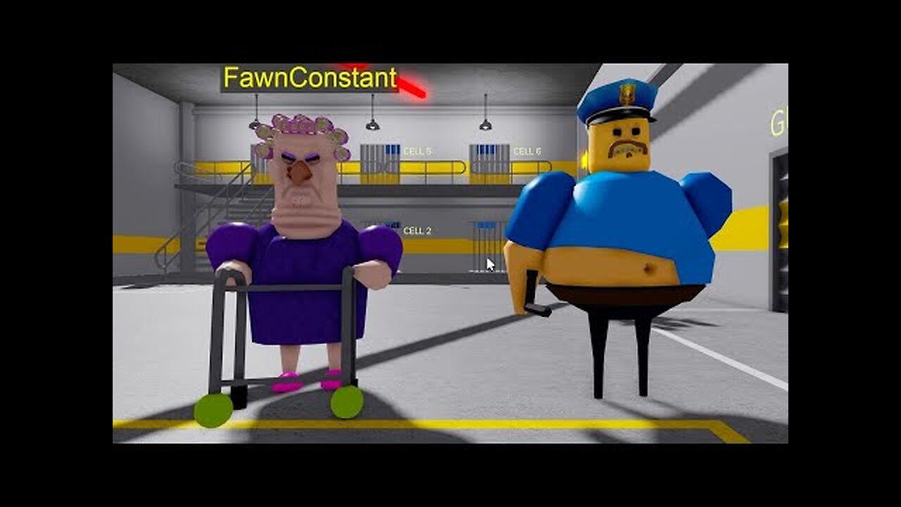 Escaping from a BARRY'S PRISON RUN! And BECAME a GRUMPY GRAN