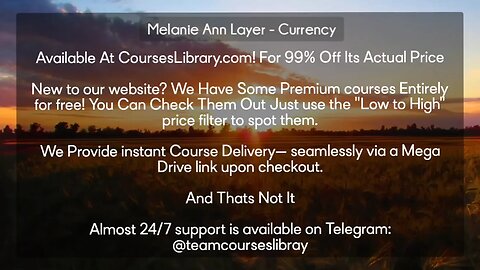 (courseslibrary.com)Melanie Ann Layer - Currency