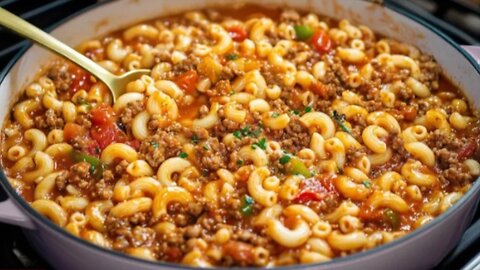 One pot ground beef pasta: the easiest weeknight dinner ever!