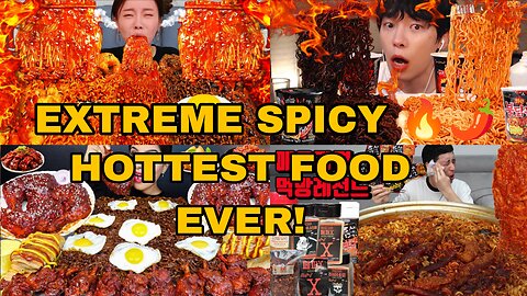 Mukbangers Eating EXTREME SPICY FIRE FOOD 🌶️ | Ultimate Hottest Mukbang Challenge!