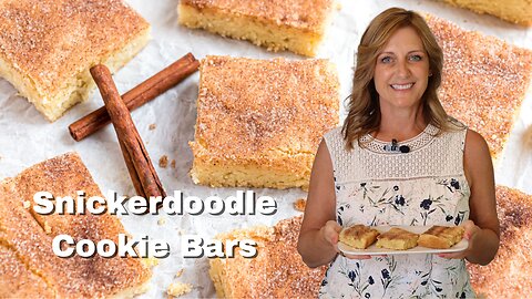 Easy Snickerdoodle Cookie Bars