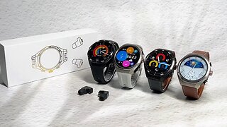 New Smart Watch TWS Dual Earphones Health Monitor Sports Music Earphones