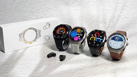 New Smart Watch TWS Dual Earphones Health Monitor Sports Music Earphones
