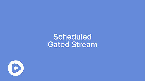 Scheduled Gated Live From Studio