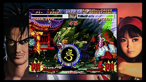Samurai Shodown II Charlotte gameplay (Level 8)