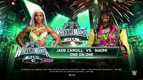 WWE 2k25 Jade Cargill vs Naomi