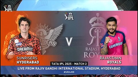 Sunrises Hyderabad 🆚 Rajasthan Royals..2025