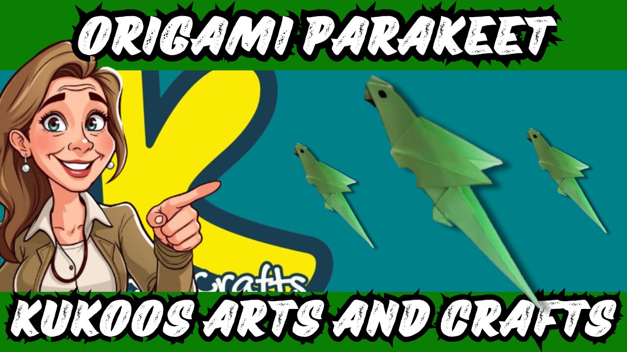 How to Make a Parakeet with Paper | DIY Origami Bird Craft
