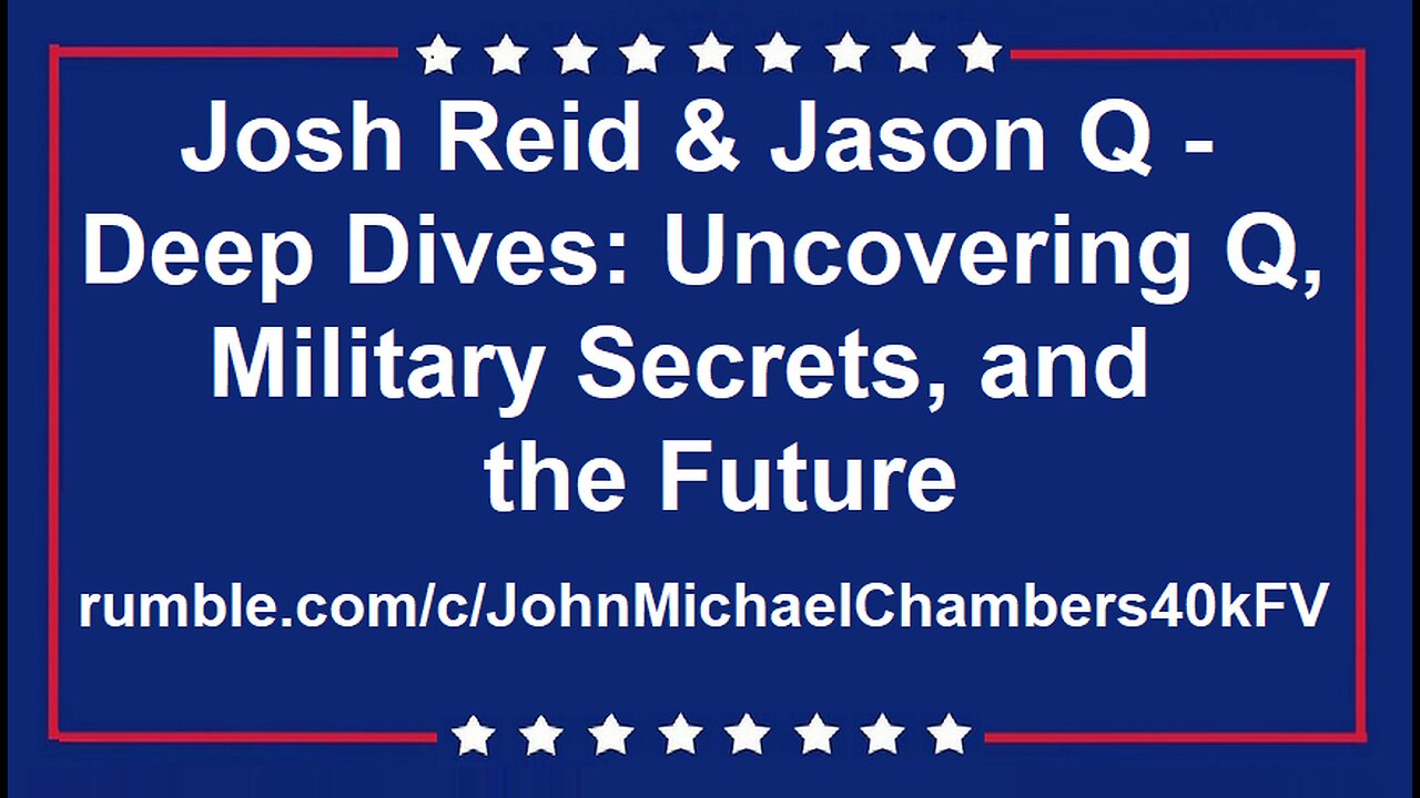 Josh Reid Deep Dives: Q Uncovered, Military Secrets, & AI Future