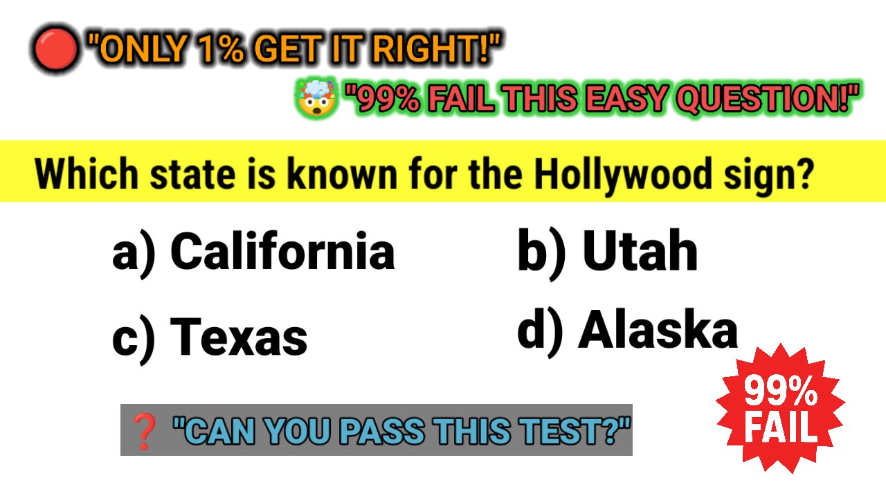 Only 1% Can Answer This! 🤯 Ultimate Trivia Challenge – Can You Pass?