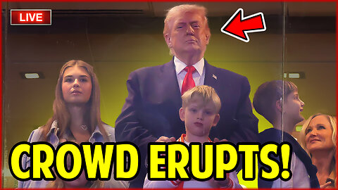 🔴 TRUMP STUNS STADIUM! Crowd ERUPTS When He Appears on Screen at Championship