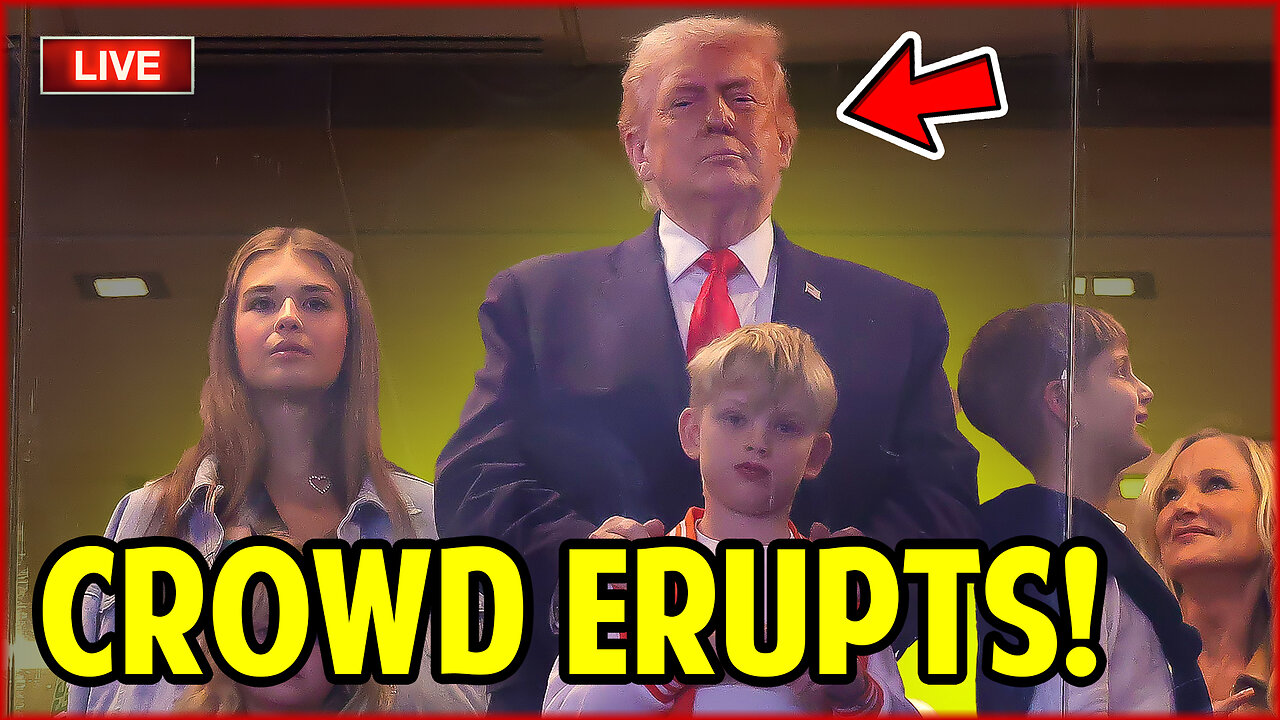 🔴 TRUMP STUNS STADIUM! Crowd ERUPTS When He Appears on Screen at Championship