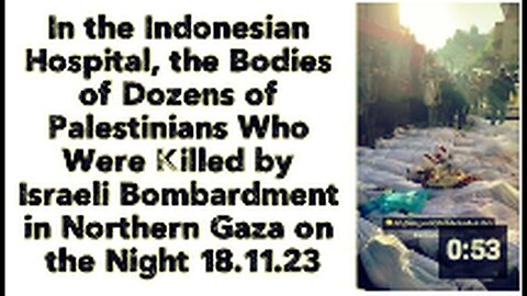 "Dozens of Palestinians Killed by Israeli Bombardment: Bodies at Indonesian Hospital"