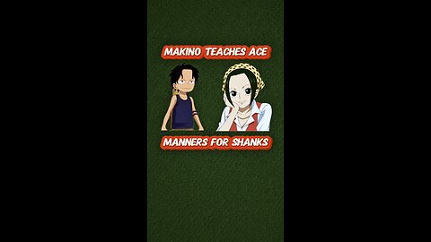 Makino Teaches Ace Manners for Shanks. #onepiece #strawhats #eloypiece #marineford