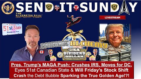 Brad Wozny BIG Intel Aug 11: "Trump's MAGA Blitz: IRS Crush, Peace Prize Push, Putin, 51st State"