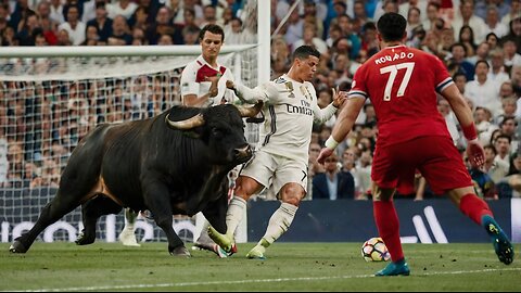 When Ronaldo VS Bull 🔥🤯