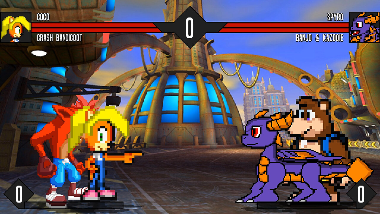 MUGEN - Coco & Crash Bandicoot vs. Spyro & Banjo & Kazooie - Download