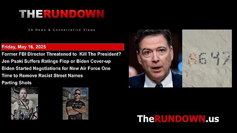 #909 - Former FBI Director James Comey Under Investigation for Death Threat to POTUS