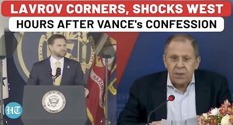 On TV, Lavrov Speaks Hours After JD Vance's Confession, Stuns West With Putin's New Era Plan