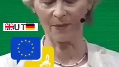 🇬🇧UT🇩🇪 Die nicht gewählte EU-Kommissionspräsidentin Ursula von der Leyen: