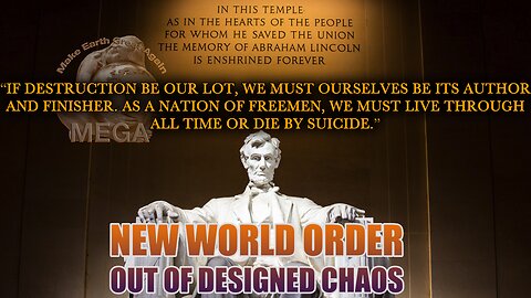 “IF DESTRUCTION BE OUR LOT, WE MUST OURSELVES BE ITS AUTHOR AND FINISHER. AS A NATION OF FREEMEN, WE MUST LIVE THROUGH ALL TIME OR DIE BY SUICIDE.”~ Abraham Lincoln | The Silent War -- Max Igan