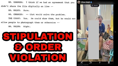 ETHAN RALPH VIOLATES HIS PARENTAL STIPULATION & ORDER BY SHARING PICTURE OF HIS SON ONLINE
