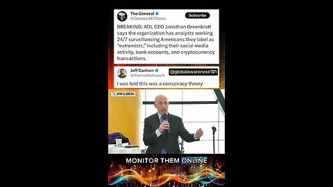 ADL CEO Jonathan Greenblatt tell us ADL has analysts working 24/7 surveillancing Americans.