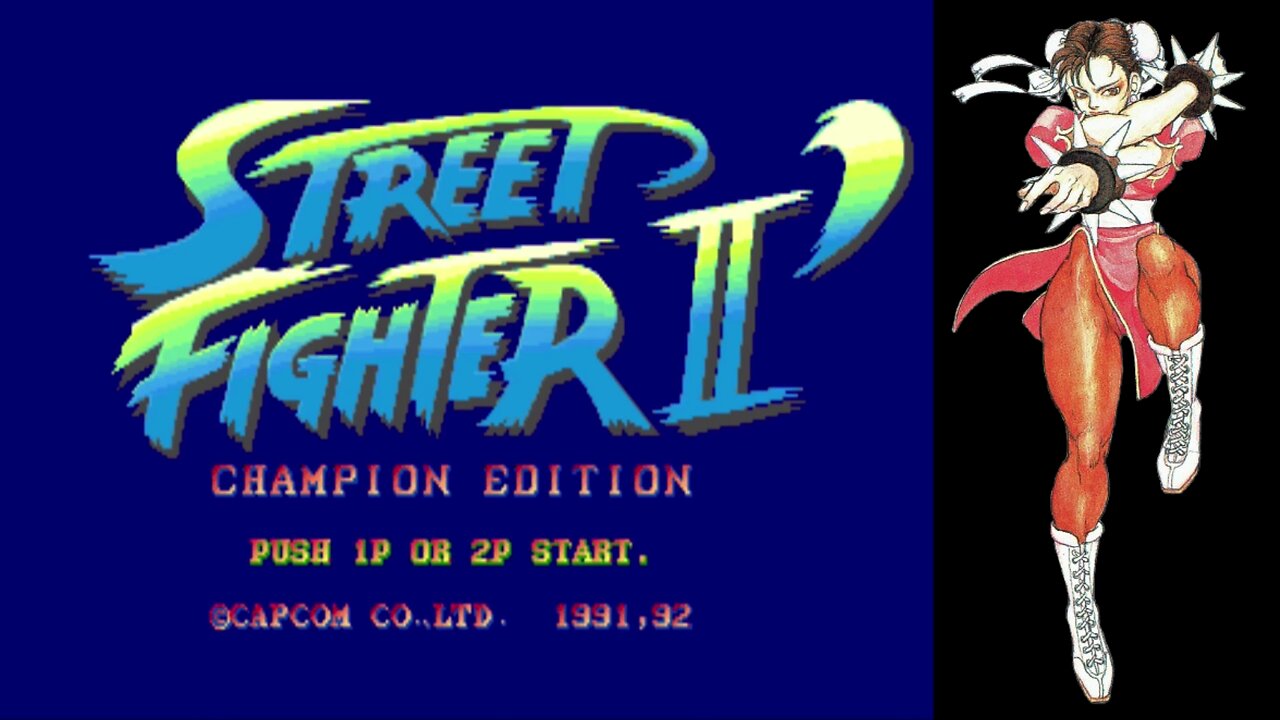 Street Fighter II: Champion Edition (Arcade) - Chun Li gameplay