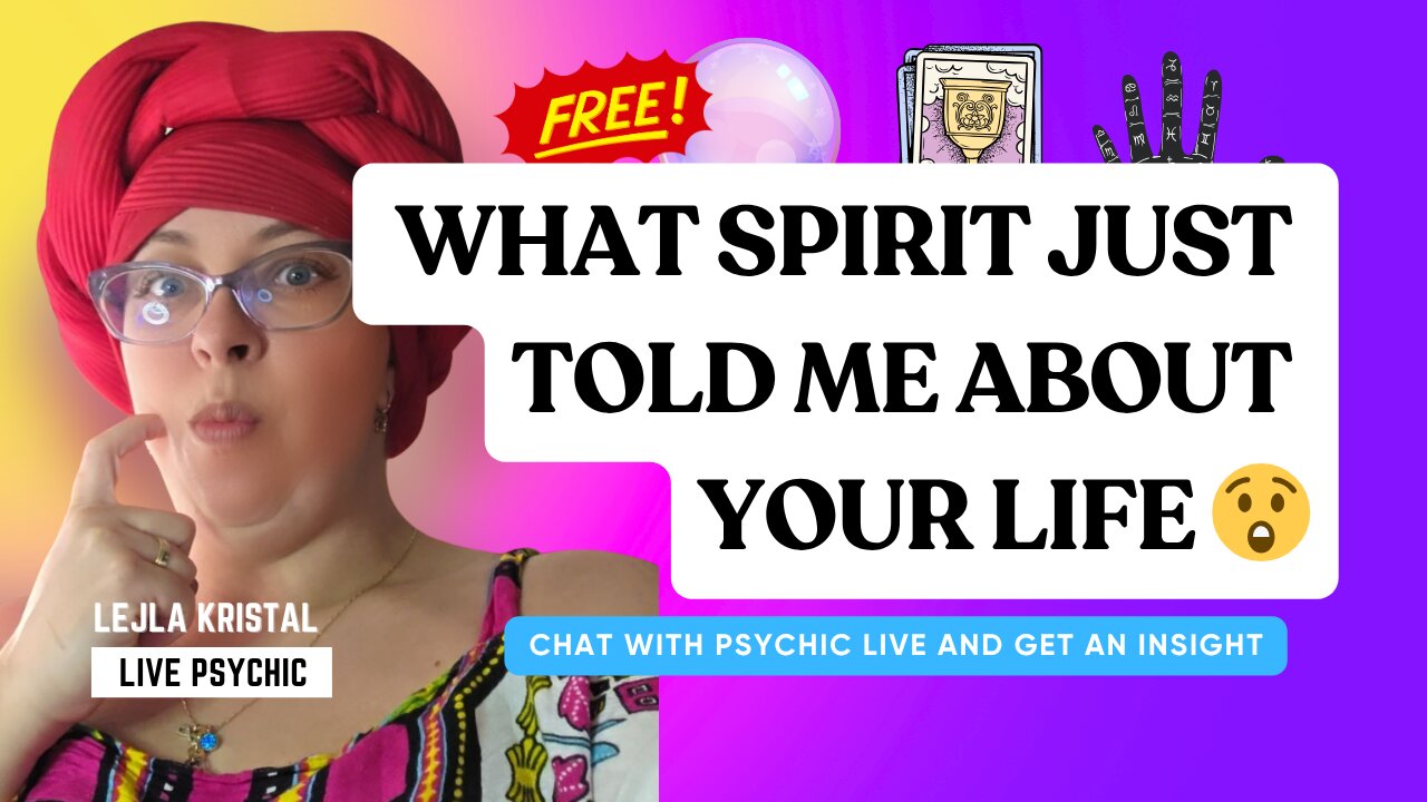FREE CARD - WHAT SPIRIT JUST TOLD ME ABOUT YOUR LIFE 😲🔮JOIN