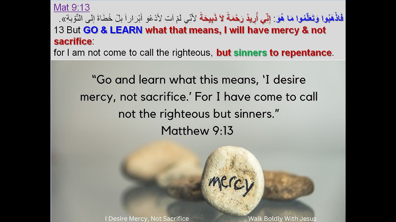 Ps Suzy Antoun-GO & LEARN what that means, I will have mercy & not sacrifice