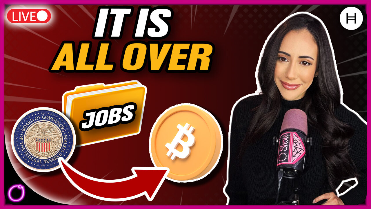 IT'S OVER NEXT BITCOIN PULLBACK WILL BE TRIGGERED BY JOBS REPORT AND NO FED RATE CUT