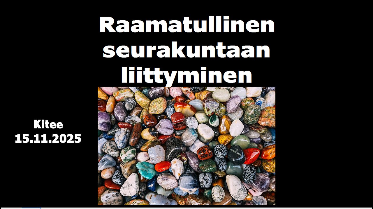 Raamatullinen seurakuntaan liittyminen