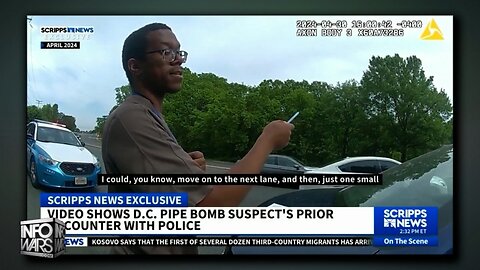 VIDEO: Newly Released Footage Shows Alledged J6 Pipe Bomber Brian Cole On Police Camera