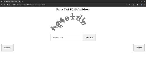 JavaScript Text CAPTCHA