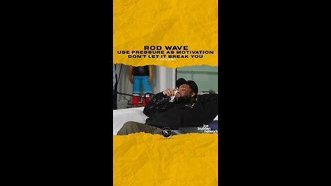 @rodwave Use pressure as motivation don’t let it break you