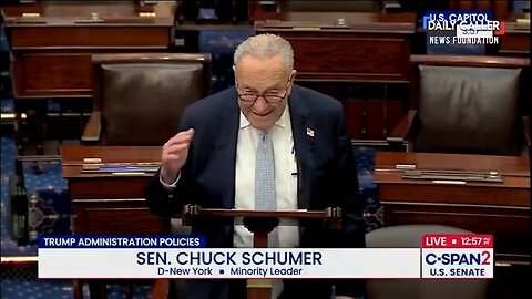 Chuck Schumer Melts Down on Senate Floor Over Trump’s ‘Massive’ EU Trade Deal