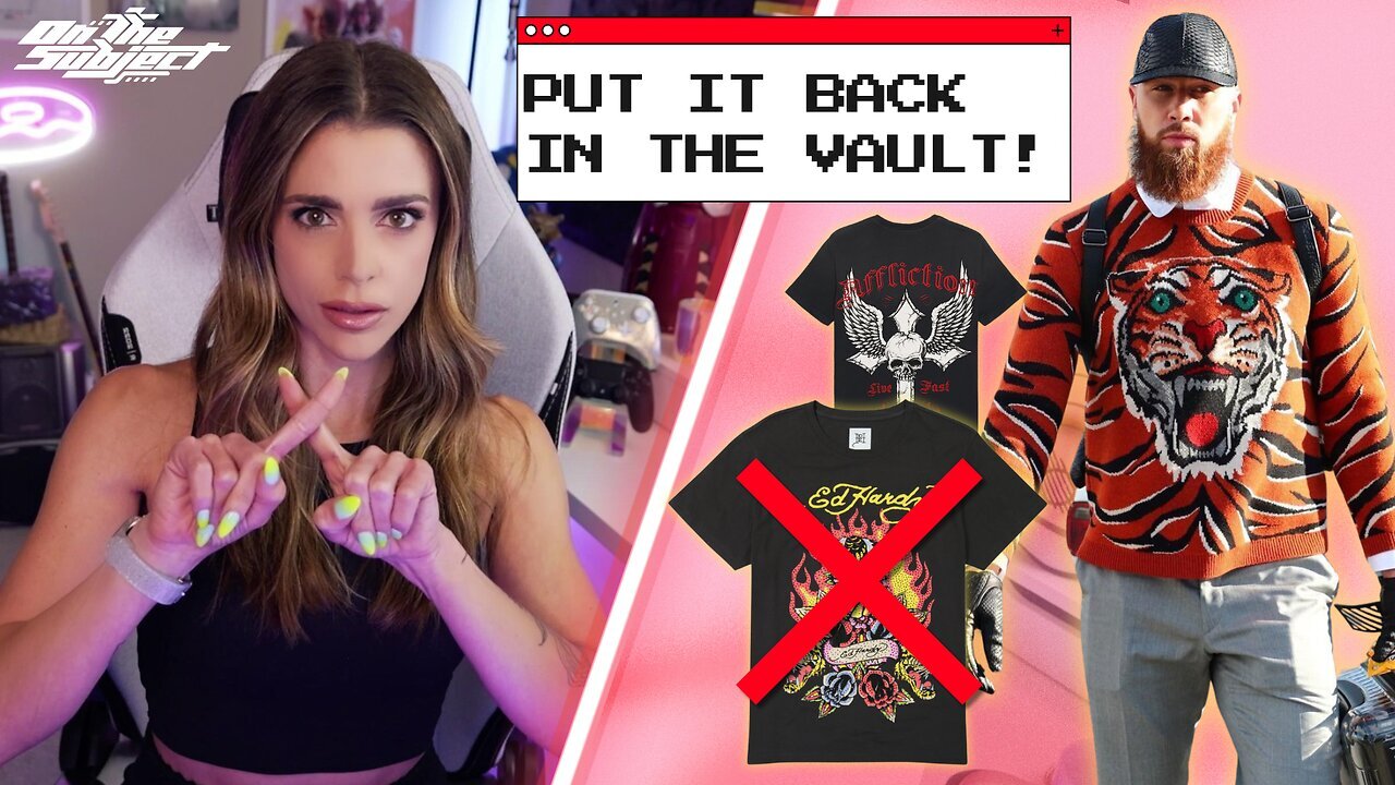 ON THE SUBJECT: Travis Kelce in Ed Hardy? The Return of Bedazzled Fashion Nightmares