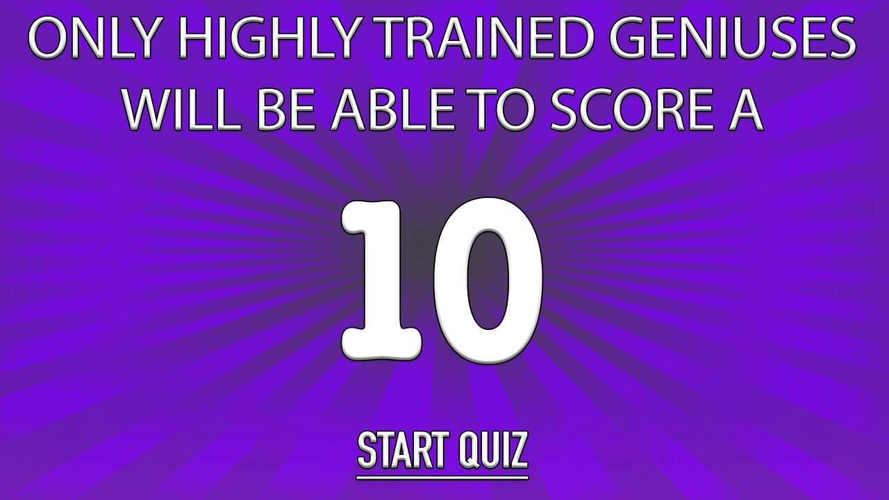 Trivia Quiz for Geniuses