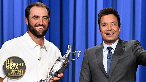 Scottie Scheffler Crashes Jimmy's Monologue to Celebrate His 2025 Open Championship Win