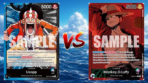 One Piece TCG Usopp VS Red Green Smoker And Green Purple Luffy!!