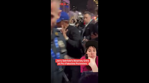 Jerry Seinfeld’s Creepy Smirk to Anti-Genocide Protesters