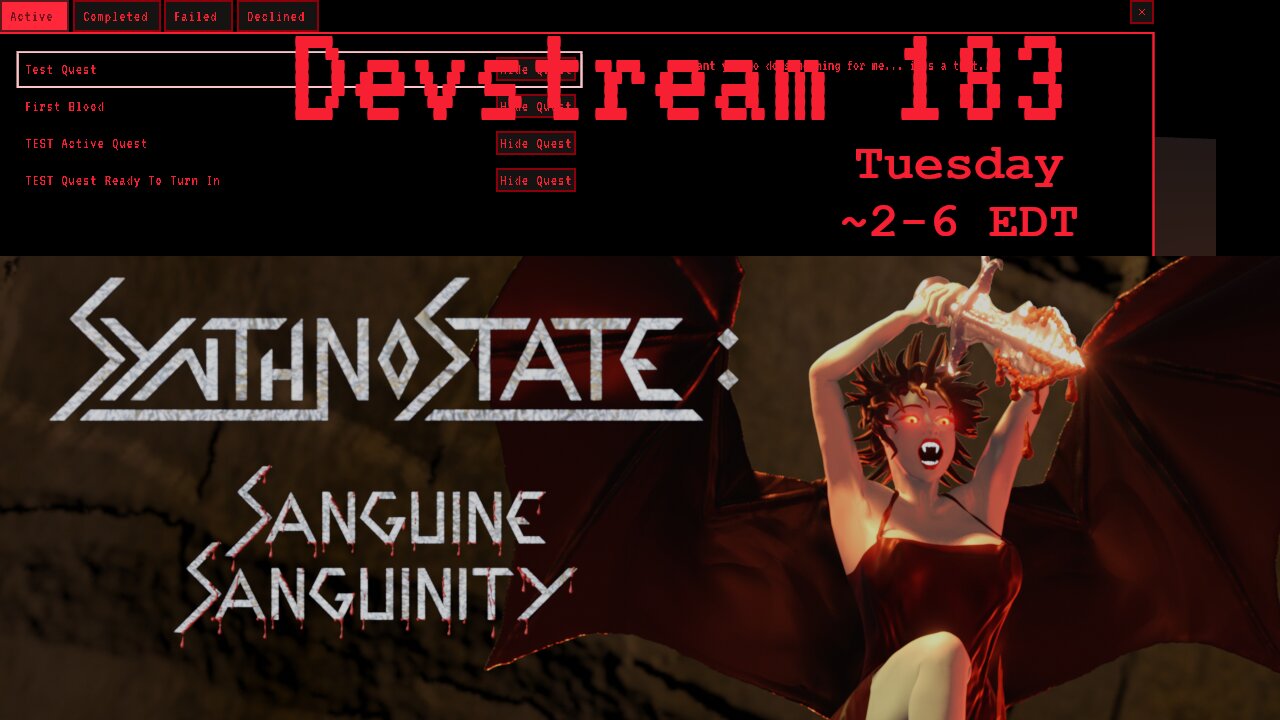 Synthnostate Devstream 183 - starting around 2pm... maybe