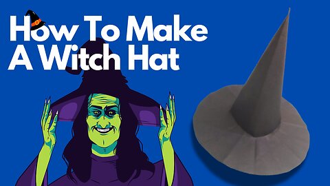 How to Make a Witch Hat with Paper | DIY Halloween Witch Hat Craft Tutorial
